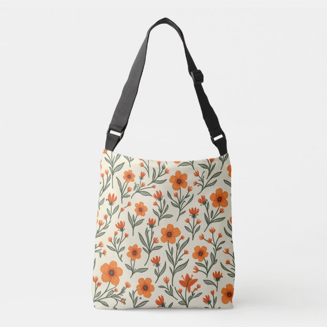 Spring Flower Crossbody Bag (Front)