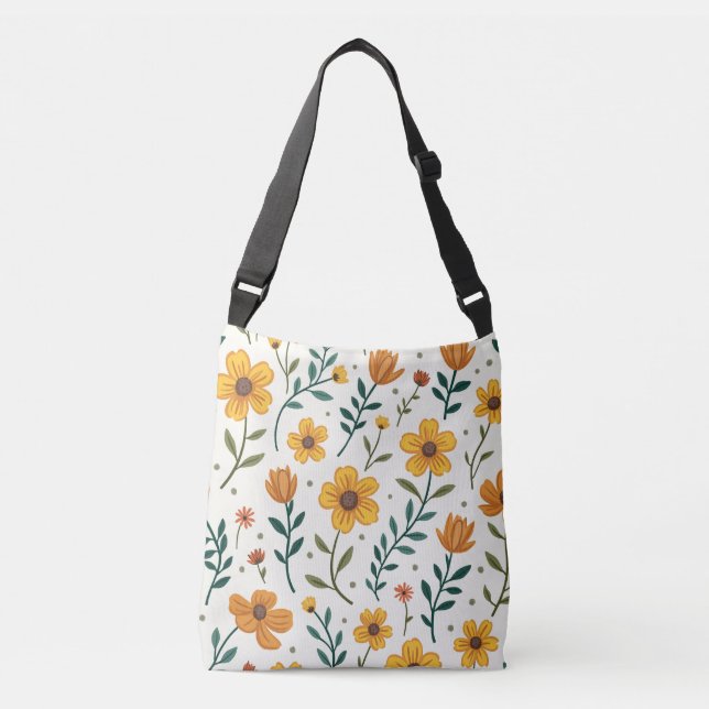 Spring Flower Crossbody Bag (Front)