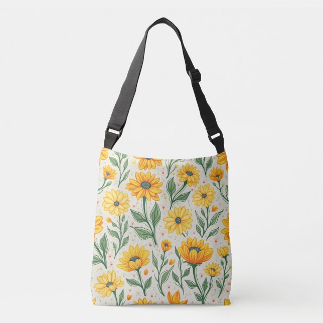 Spring Flower Crossbody Bag (Front)