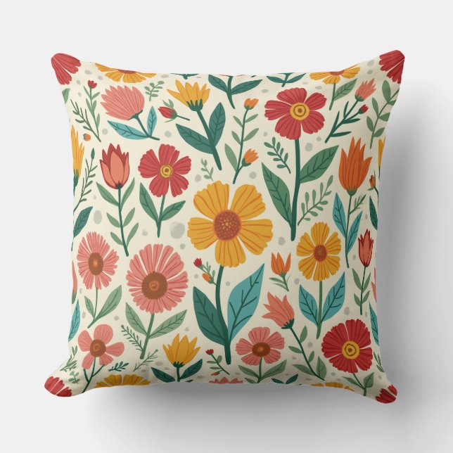 Spring Flower Cushion (Front)
