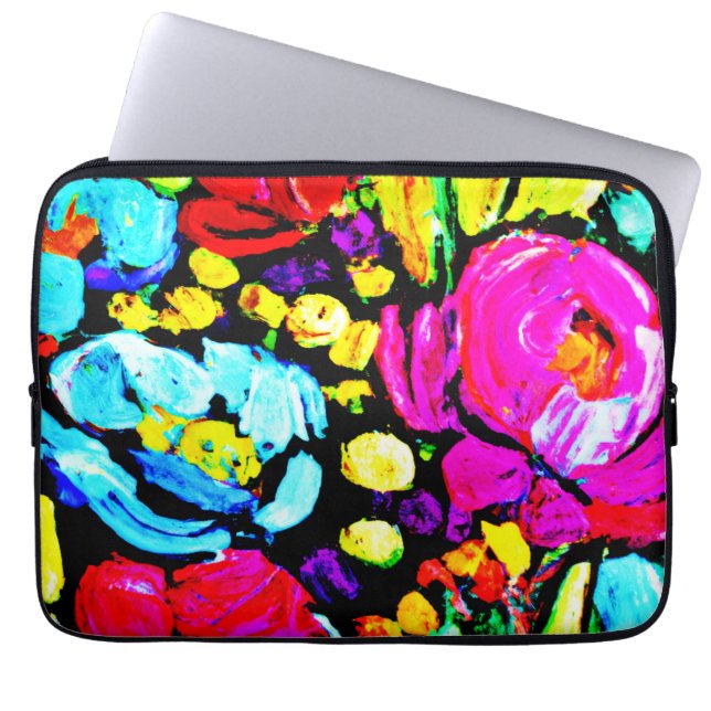 "Spring Flower" Cute Art. Buy Now Laptop Sleeve (Front)