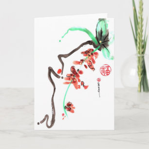 Spring Flower Fall Card