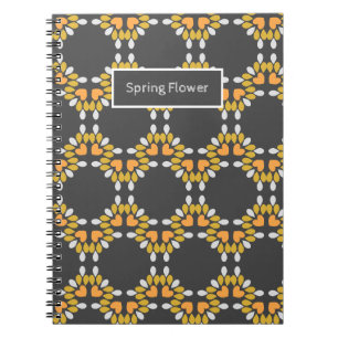 spring flower floral pattern notebook