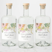 Spring Flower Garden Bridal Shower Paper Coaster