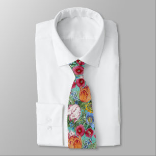 Spring Flower Garden Pattern Tie