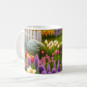 Spring Flower Garden Personalised Coffee Mug