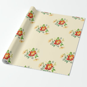 Spring Flower Gift Wrapping Paper