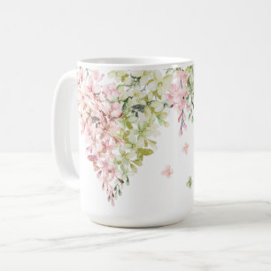 Spring flower heart wedding  coffee mug