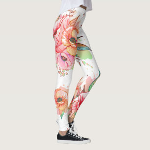 spring Flower Leggings
