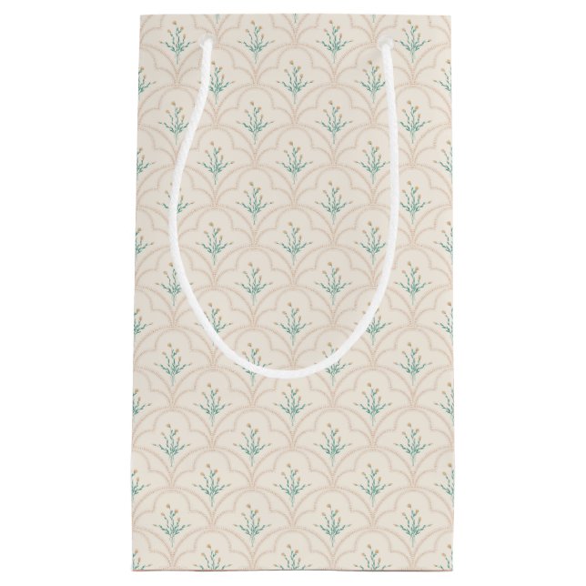 Spring flower pattern small gift bag (Front)