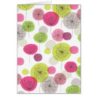 Spring flower retro card (blanco inside)