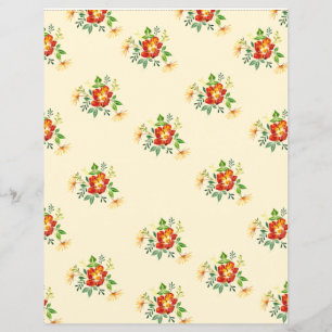 Spring Flower Scrapbook Paper