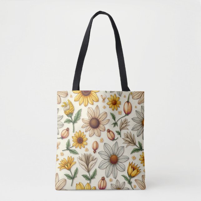 Spring Flower Tote Bag (Front)