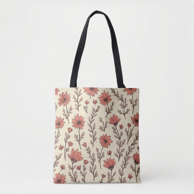 Spring Flower Tote Bag (Front)
