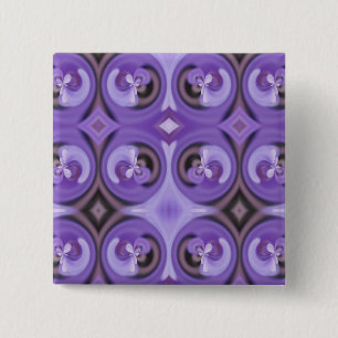 Spring Flowers 15 Cm Square Badge