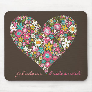 Spring Flowers 2 Heart *01 Wedding Mousepad