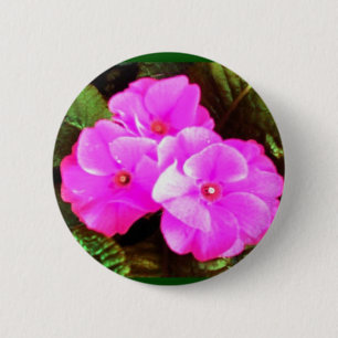 Spring  flowers 6 cm round badge