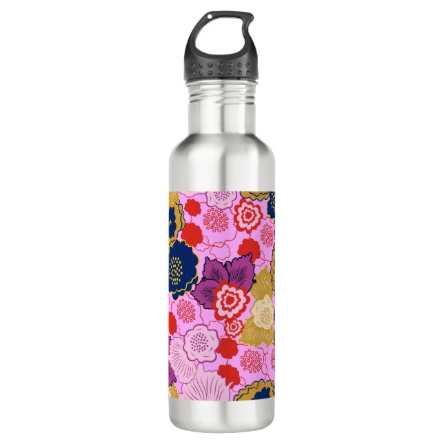 Spring Flowers 710 Ml Water Bottle (Front)