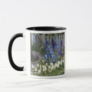 Spring flowers along a garden path, Georgia Mug
