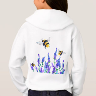 Spring Flowers and Bees Hoodie