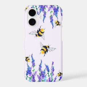 Spring Flowers and Bees iPhone Case