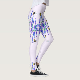 Spring Flowers and Bees Leggings