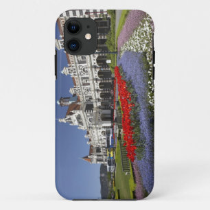 Spring Flowers and Historic Railway Station, iPhone 11 Case