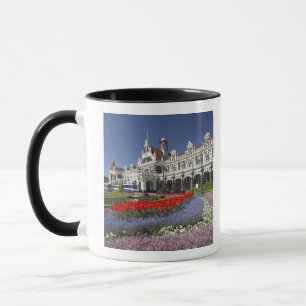 Spring Flowers and Historic Railway Station, Mug