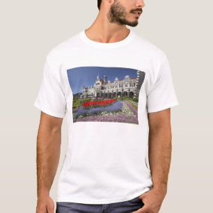 Spring Flowers and Historic Railway Station, T-Shirt