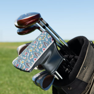 Spring Flowers and Ladybug Pattern Golf Head Cover