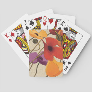 Spring Flowers and Stems Playing Cards