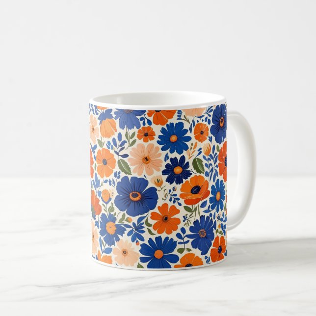 Spring Flowers. Anemones Coffee Mug (Front Right)