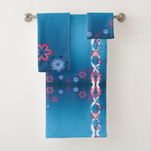 Spring Flowers Bath Towel Set
