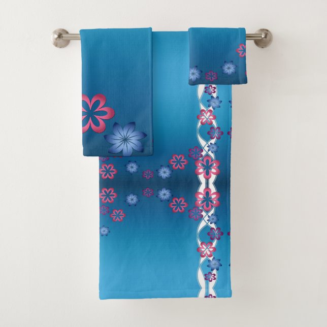 Spring Flowers Bath Towel Set (Insitu)