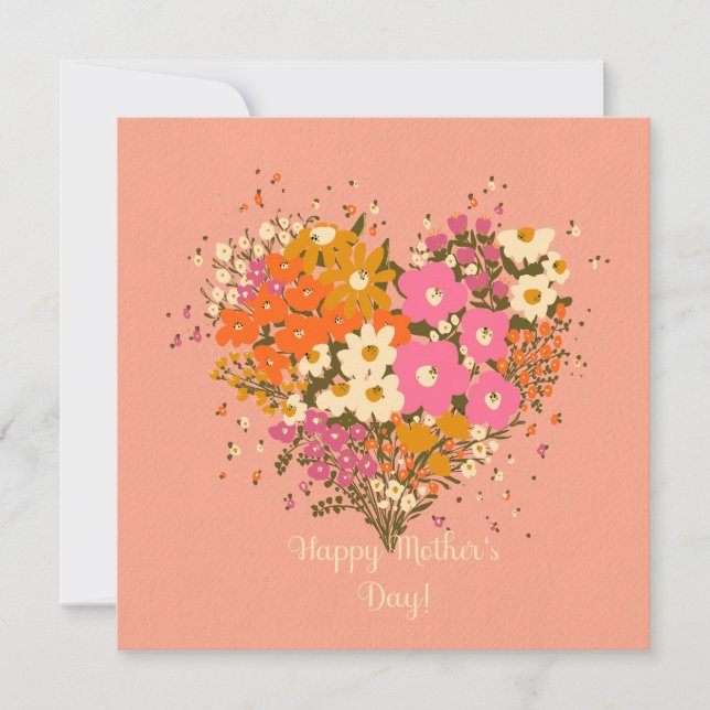 Spring flowers bouquet for mother (Front)