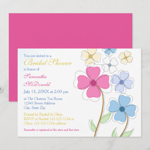 Spring Flowers - Bridal Shower Invitation