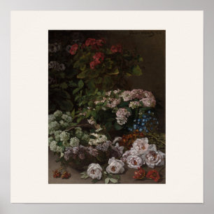 Spring Flowers by Monet - Vintage Bouquet Art Poster