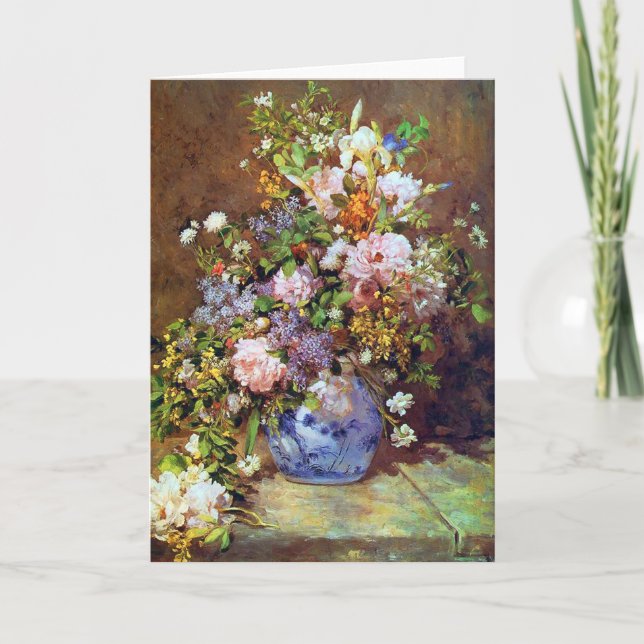 Spring Flowers by Renoir Card (Front)