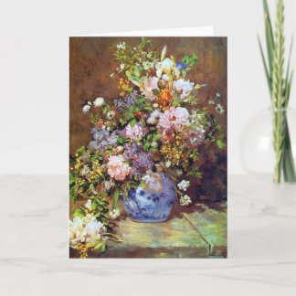 Spring Flowers by Renoir Card
