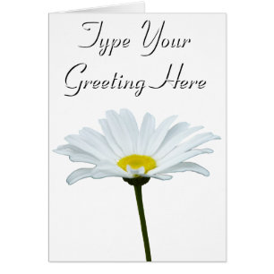 Spring Flowers Card Personalised Daisy Flower Cars