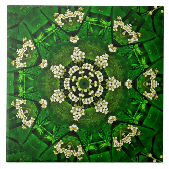 Spring Flowers Ceramic Tile (Front)