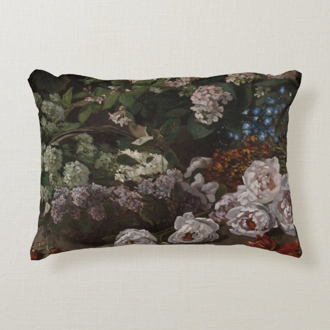 Spring Flowers - Claude Monet Decorative Cushion (Front)