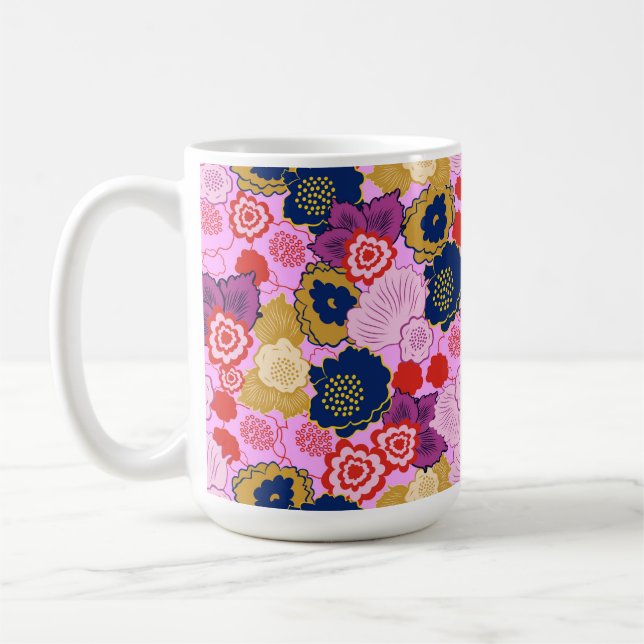 Spring Flowers Coffee Mug (Left)