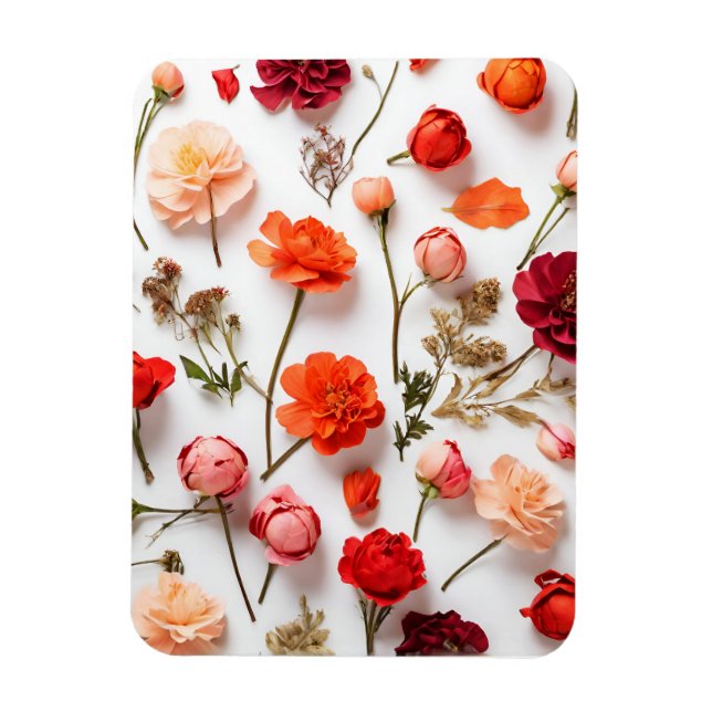 Spring flowers collection magnet (Vertical)