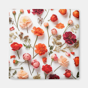 Spring flowers collection magnet