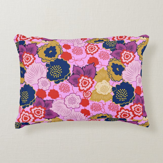 Spring Flowers Decorative Cushion (Front)