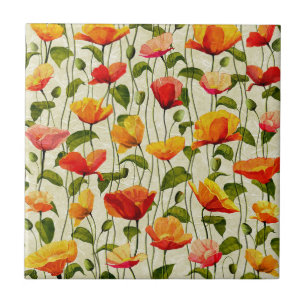 Spring Flowers Design Tile