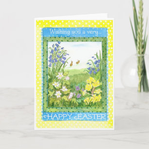 Spring Flowers Easter Card