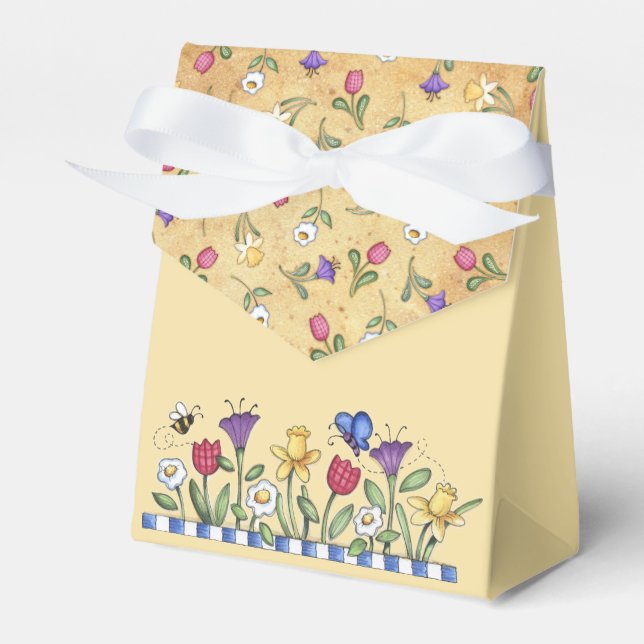 Spring Flowers Favour Box (Front Side)