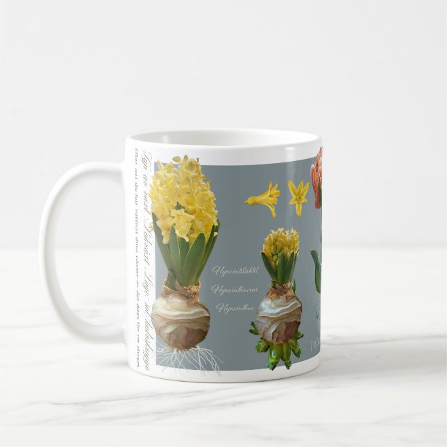 Spring flowers garden coffee mug. mug (Left)